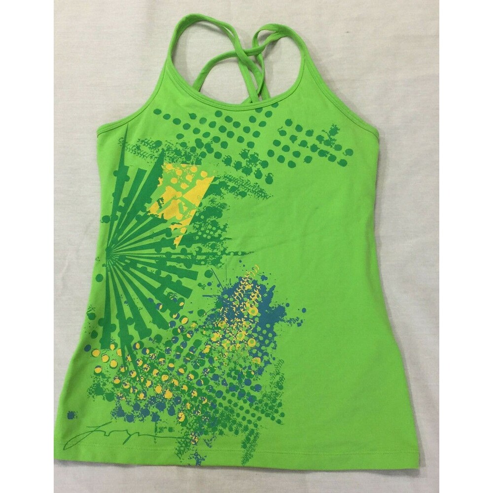 EDDIE BAUER FIRST ASCENT WOMENS ATHLETIC TANK TOP WITH BUILT BRA SIZE XS